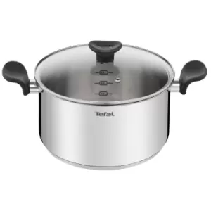 Image of Tefal Primary 24cm Induction Stew Pot - Stainless Steel