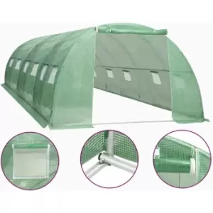 Image of Vidaxl - Greenhouse 24 m² 6x4x2 m Green