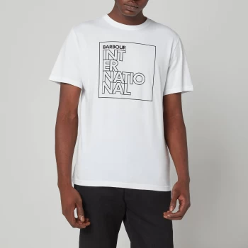 Image of Barbour International Mens Outline T-Shirt - White - S