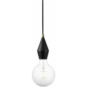 Image of Nordlux Aud Slim Pendant Ceiling Light Black, E27