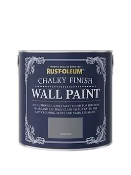 Image of Rust-Oleum Chalky Wall Paint Anthracite 2.5L
