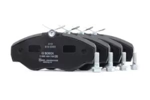 Image of Bosch Brake pad set 0 986 494 730 Brake pads,Brake pad set, disc brake OPEL,RENAULT,NISSAN,Vivaro A Kastenwagen (X83),Vivaro A Combi (X83)