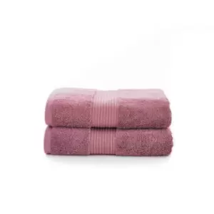 Image of Deyongs Bliss Pima 2 Pack Bath Towel - Grape