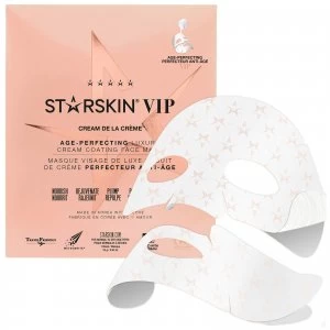 Image of STARSKIN VIP Cream de la Crme Age-Perfecting Luxury Cream Coated Sheet Face Mask 18g