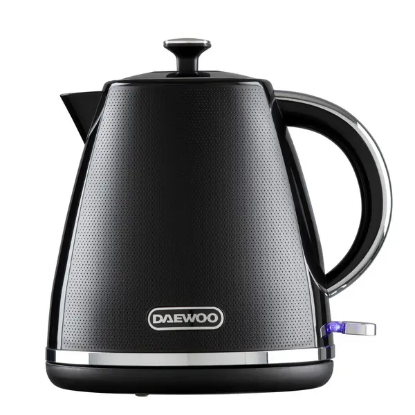 Image of Daewoo Stirling Pyramid Kettle Cordless 1.7 Litre 3KW Rapid Boil Black Black