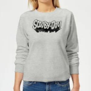 Image of Scooby Doo Retro Mono Logo Womens Sweatshirt - Grey - S