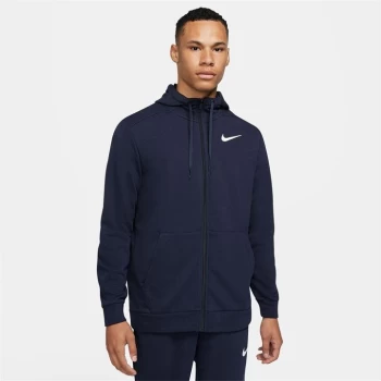 Image of Nike Dri-FIT Mens Full-Zip Training Hoodie - Blue