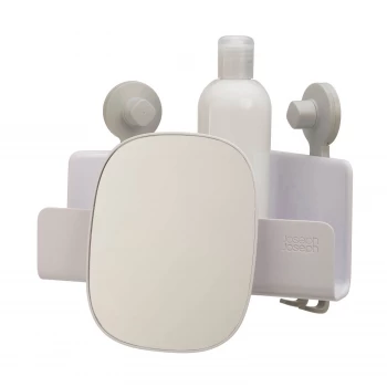 Image of Joseph Joseph EasyStore Corner Shower Caddy with Mirror - White