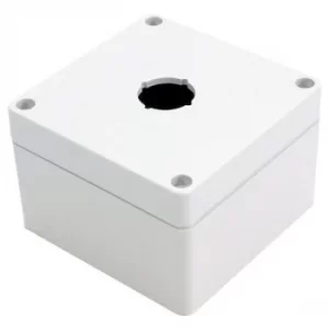 Image of Hammond 1554MPB1 22.5mm Pushbutton Enclosure 90x90x60mm Polycarbon...