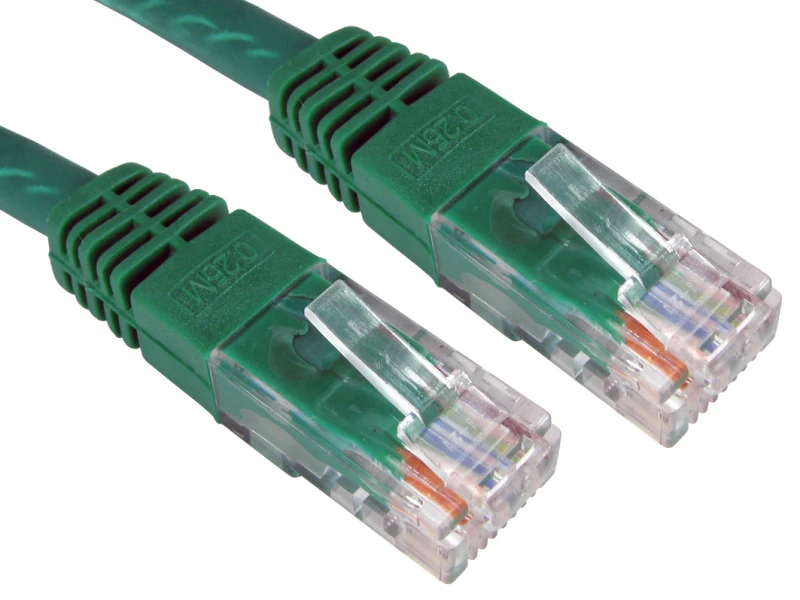 Image of Cables Direct UTP Cat6 15m networking cable Green U/UTP (UTP)