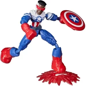 Image of Captain America Falcon (Marvel Avengers) Bend & Flex Action Figure
