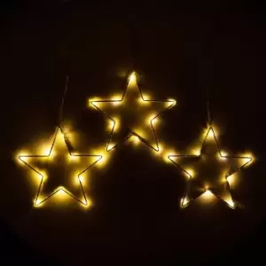 Image of Hanging Stars Indoor Curtain Light