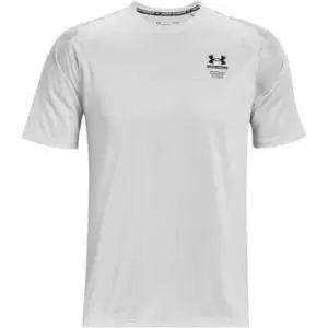 Image of Under Armour Armourprint Short Sleeve T Shirt Mens - Grey