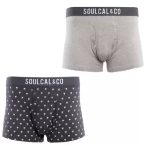 Image of SoulCal 2 Pack Modal Boxers - Grey