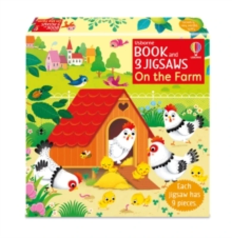 Image of Usborne Book and 3 Jigsaws: On the Farm Paperback / softback