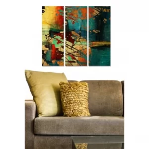 Image of MDF6520837 Multicolor Decorative MDF Painting (3 Pieces)