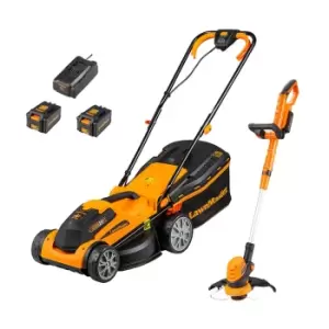 Image of LawnMaster MFGT COMBO 34cm 24V Cordless Grass Trimmer and Lawnmower