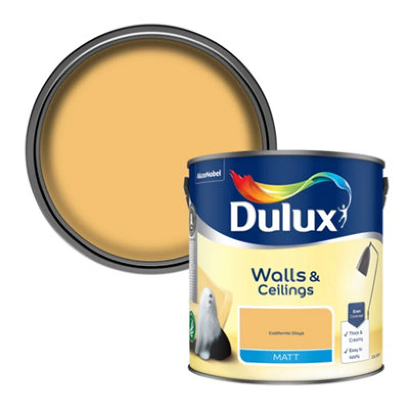 Image of Dulux California Days Matt Wall & Ceiling Emulsion Paint, 2.5L