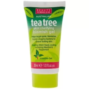 Image of Beauty Formulas Tea Tree Skin Clarifying Blemish Gel 30ml