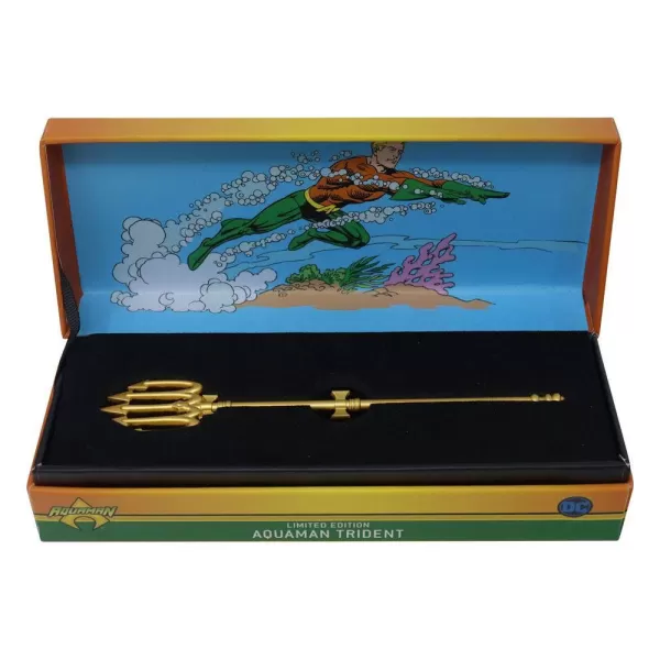 Image of Aquaman Replica Miniature Trident (gold plated)
