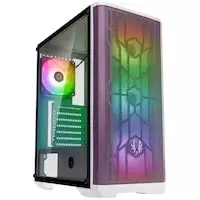 Image of BitFenix Nova Mesh TG SE A-RGB Midi-Tower, Tempered Glass - White / Purple