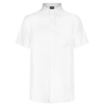 Image of Howick Oxford Short Sleeve Shirt - White