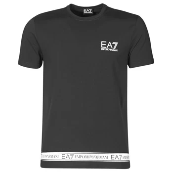 Image of Emporio Armani EA7 Logo Series Tape T-Shirt Black Size XS Men