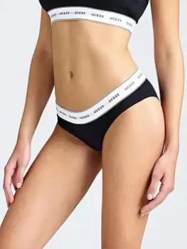Image of Guess Logo Briefs - Black, Size S, Women