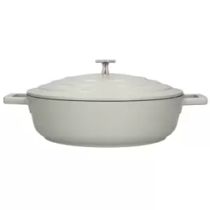 Image of Masterclass Cast Aluminium Shallow Casserole Dish 28cm Mint