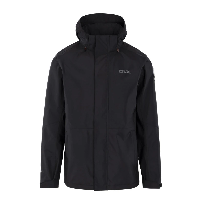 Image of Trespass Trespass Men DLX Cyril Waterproof Jacket in Black Size: X-Small Black XS Male 5063425901104