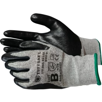 Image of Cut B, 13G, Foam Nitrile Palm Coated Gloves, Size 9 (Pk-12) - Tuffsafe