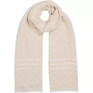 Image of Tommy Hilfiger Iconic Monogram Scarf - Beige
