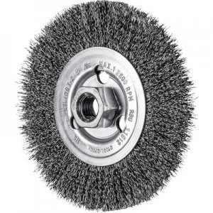 Image of PFERD HORSE round brush uncoated 115 x 25mm wire thickness 0.3mm With thread M14 43502201