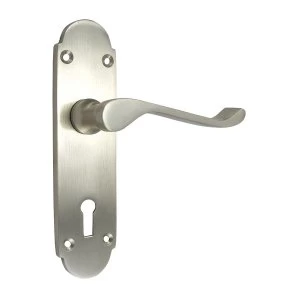 Image of Select Hardware 150mm Richmond Lock - Satin Chrome