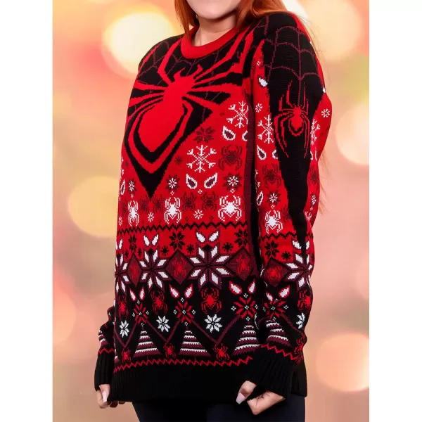 Image of Spider Man Miles Morales Christmas Jumper - L