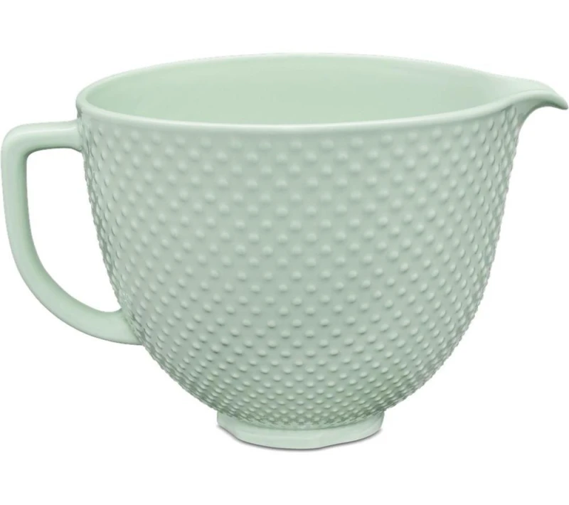 Image of KitchenAid 5KSM2CB5TDD 4.7 Litre Ceramic Mixing Bowl - Dew Drop, Green 8003437050046