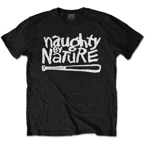 Image of Naughty By Nature - OG Logo Mens Medium T-Shirt - Black