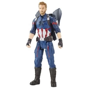 Image of The Avengers Marvel Infinity War Titan Hero Power FX Captain America Figure