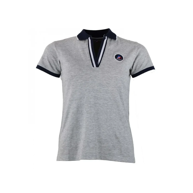 Image of Womens polo shirt Peak Mountain Asfalte Gris Female L