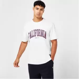 Image of SoulCal USA Print T Shirt Mens - White