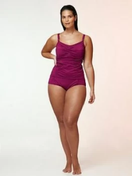 Image of Evans Essential Tankini Top - Berry