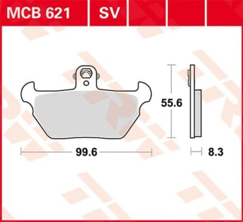 Image of TRW MCB621 Brake pad set Brake Pad Set,disc brake (402)