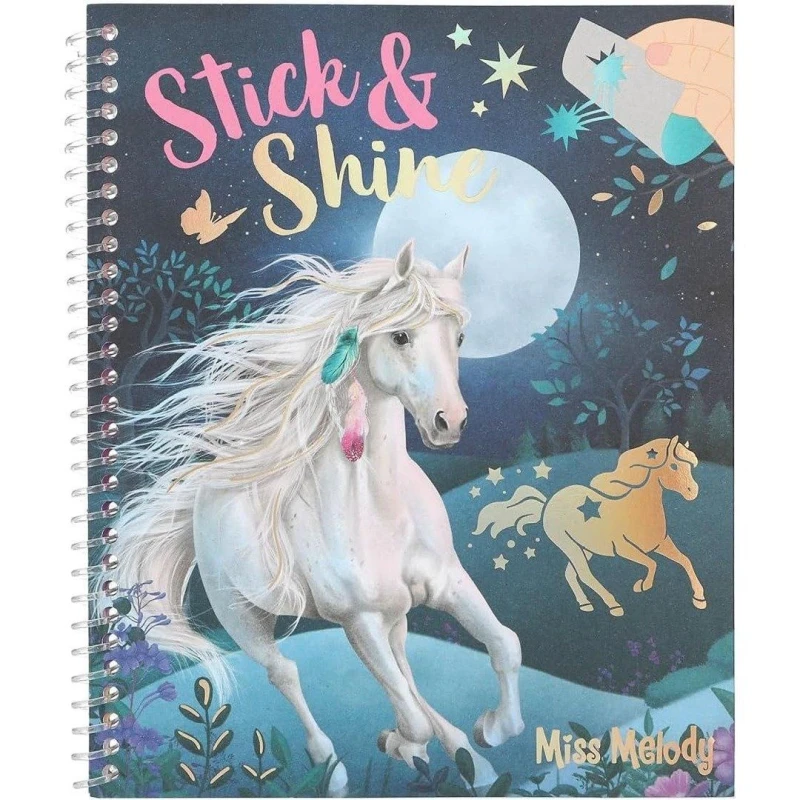 Image of TOPModel Miss Melody Colouring Book Stick & Shine Multi