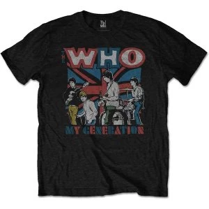 Image of The Who - My Generation Sketch Unisex Small T-Shirt - Black