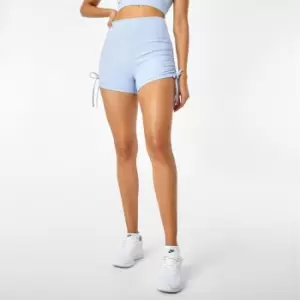 Image of USA Pro Tie Ruched Shorts - Blue