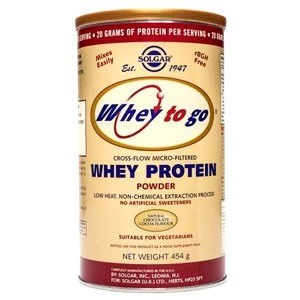Image of Solgar Whey To Go Protein Powder Natural Chocolate 454g