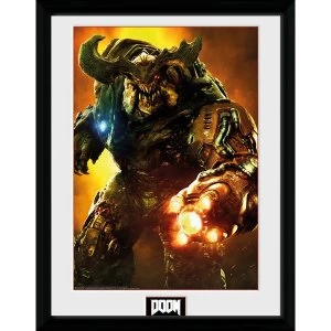 Image of Doom Cyber Demon Framed Collector Print