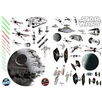 Image of Star Wars - Battleships Wall Stickers (100 x 70 cm)
