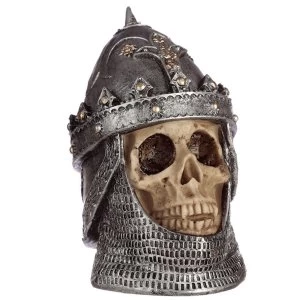 Image of Gothic Skull in Saladin Helmet Ornament