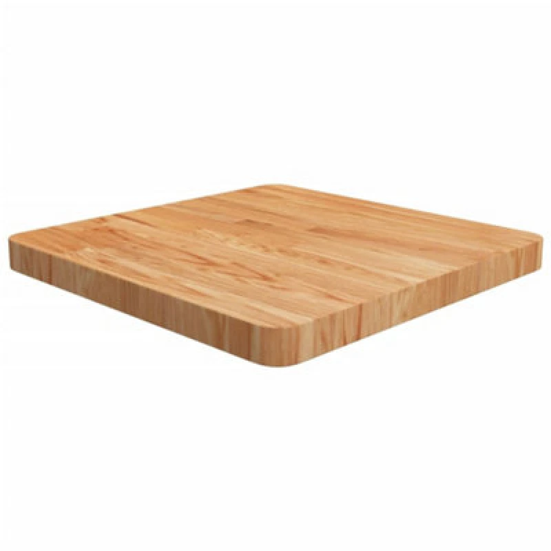 Image of Vidaxl Square Table Top Light Brown 50X50X4Cm Treated Solid Wood Oak